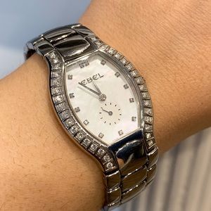 Beluga Tonneau Mother of Pearl Dial Diamond watch